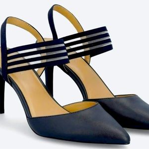 Navy blue strappy heel 41 hawthorn size 9 - new
